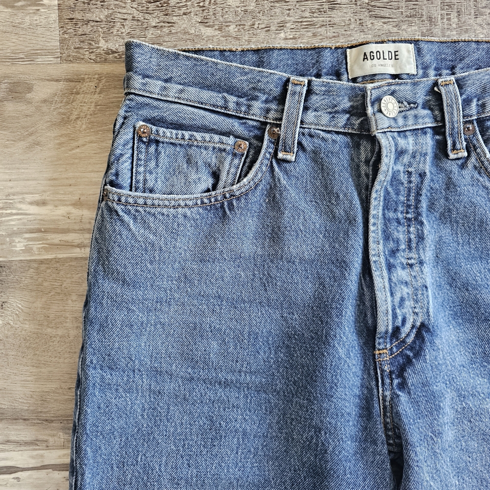 Agolde Jeans With Button Up Fly And Ram Hem Size 27 - Picture 5 of 11